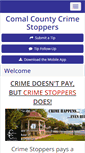 Mobile Screenshot of comalcrimestoppers.org